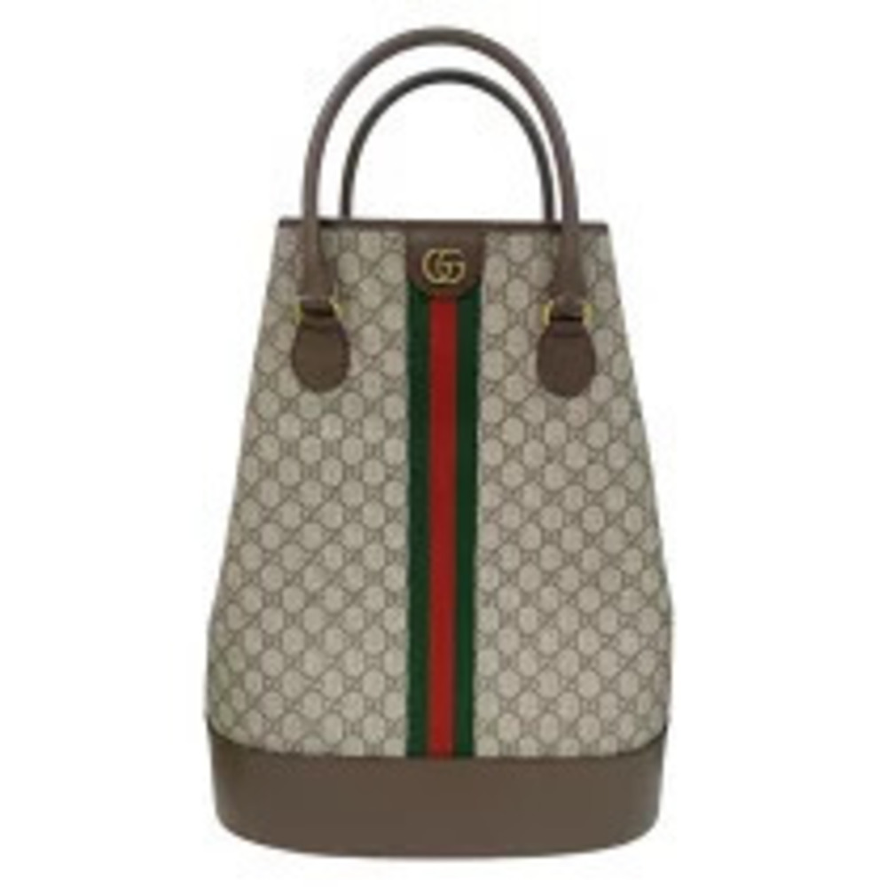 Gucci GG Supreme Ophidia Duffle Bag Canvas Leather Handbag